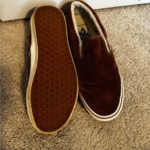 Vans Brown Slip-On Shoes